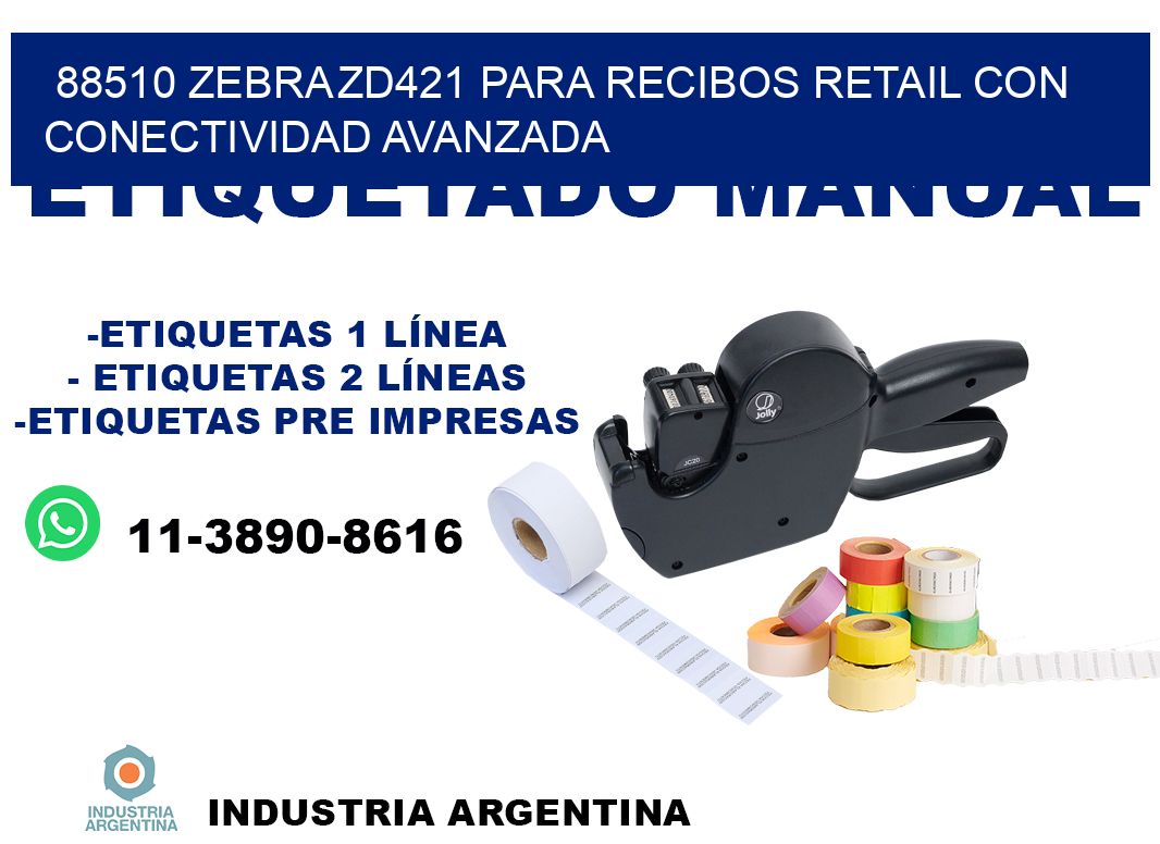 88510 Zebra ZD421 para recibos retail con conectividad avanzada